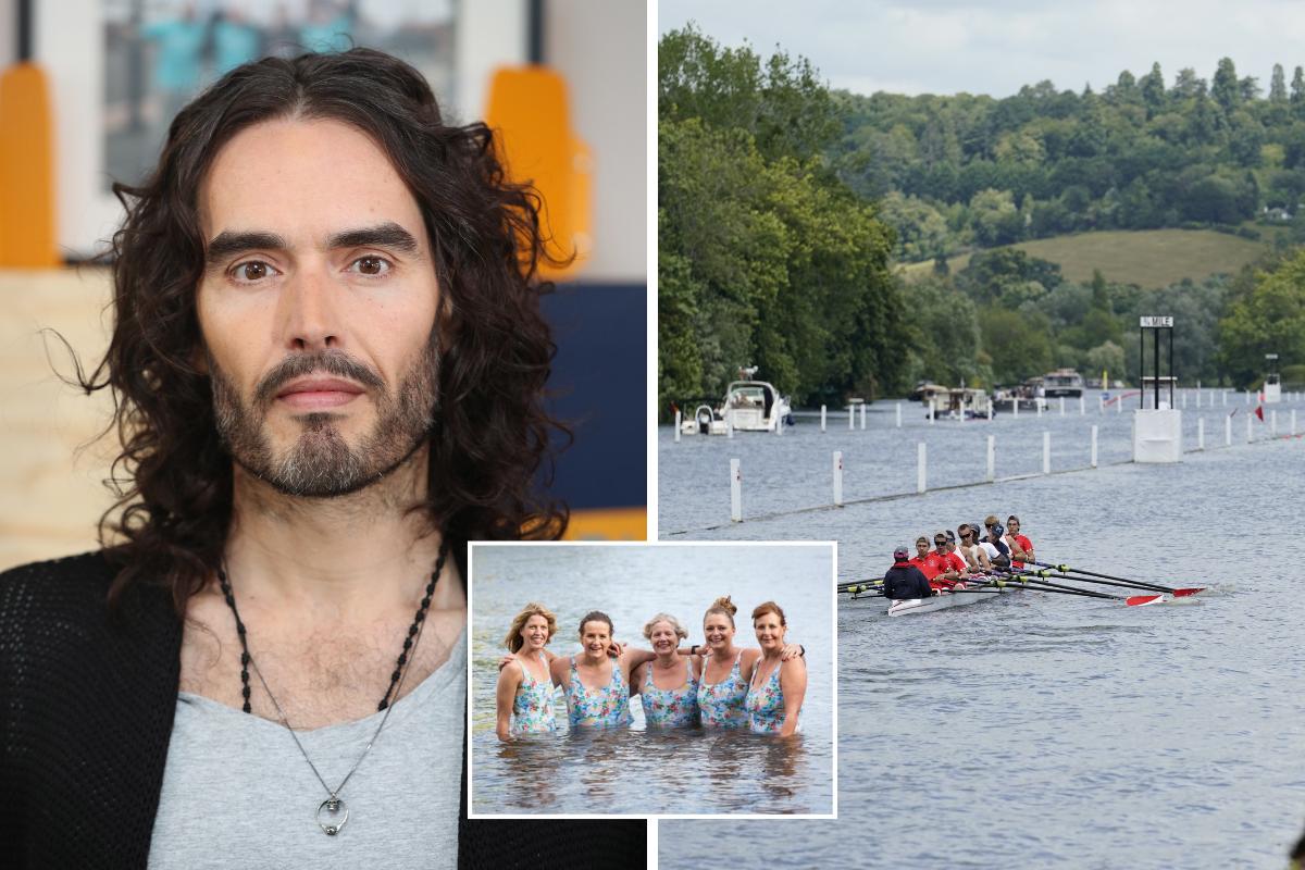 Russell Brand shunned by swimmers he joined in sewage protest